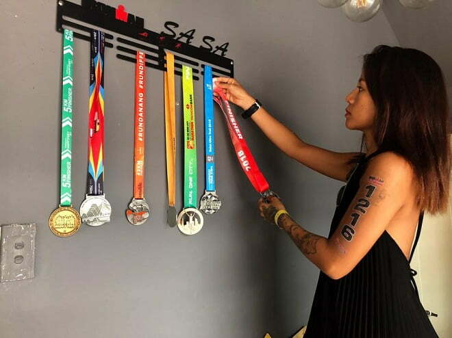 gia treo medal triathlon ironman